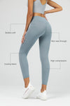 7/8 High Waisted Tummy Control Compression Legging - SALTUM SPORTS