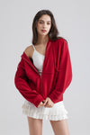 Zip-Up Hooded Sweatshirt