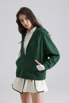 Zip-Up Hooded Sweatshirt