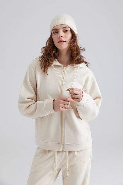 Zip-Up Hooded Sweatshirt