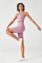 SALTUM SPORTS FlexEase™ Back V-shape Bra Built in Bra Support Athletic Yoga Crop Tops