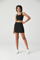 SALTUM Two Piece Sports Bra & Mini Pencil Skirt