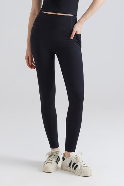 High-Rise Leggings with Dual Pockets