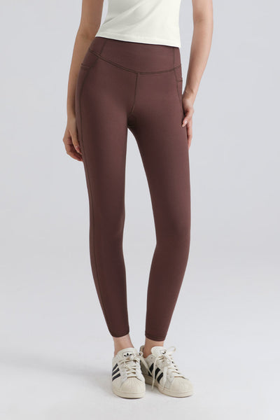 High-Rise Leggings with Dual Pockets