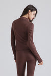 Fitted Stand-Collar Cropped Jacket