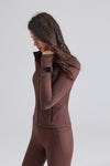 Fitted Stand-Collar Cropped Jacket