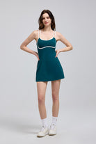Streamlined Dress with sleeveless spaghetti strap