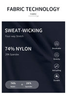 Fabric technology with sweat-wicking properties and material composition