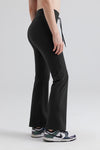 High-Rise Flare Pants with Drawstring
