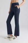 High-Rise Flare Pants with Drawstring