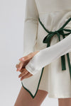 Zip-Up Collared Long Sleeve Dress