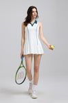 FlexEase™ 2.0 Tennis Polo Dress - SALTUM