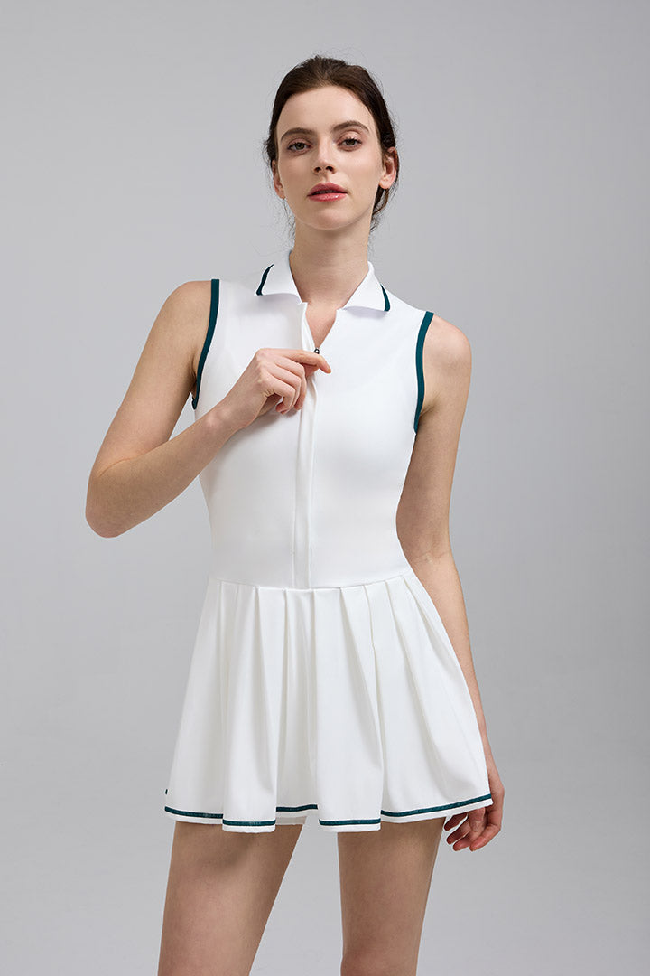 Tennis Polo Pleated Dress