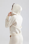 Full-Zip Cropped Hooded Jacket