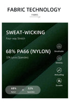 1/4 Zip Long Sleeve Fabric technology label with sweat-wicking properties and material composition