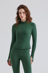 Half-zip Long Sleeve Top