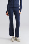 Fleece-Lined High-Waisted Basic Flare Leggings