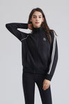 Fleece-Lined Stand Collar Bomber Jacket
