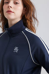 Fleece-Lined Stand Collar Bomber Jacket
