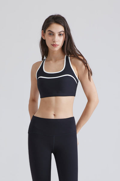 Contrast Y-Back Sports Bra