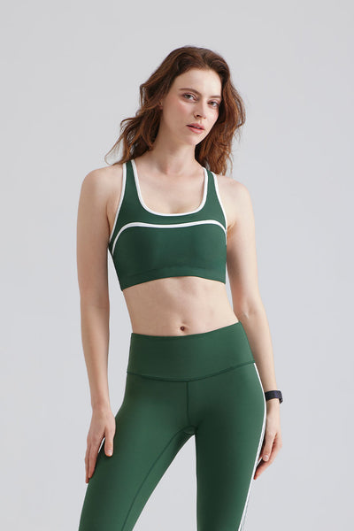 Contrast Y-Back Sports Bra