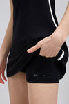 HiTense™ Streamlined Mini Dress With  Built-in Shorts & Pockets - SALTUM