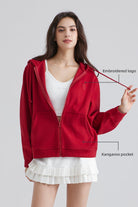 Woman Comfort Lightweight Relaxed Classic Full Zip