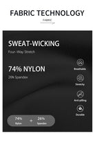 Fabric technology description with sweat-wicking properties and material