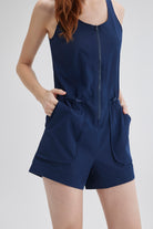 SALTUM Utility Casual Romper dark-navy
