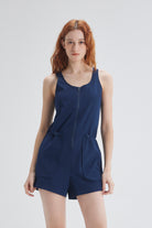 SALTUM Utility Casual Romper dark-navy