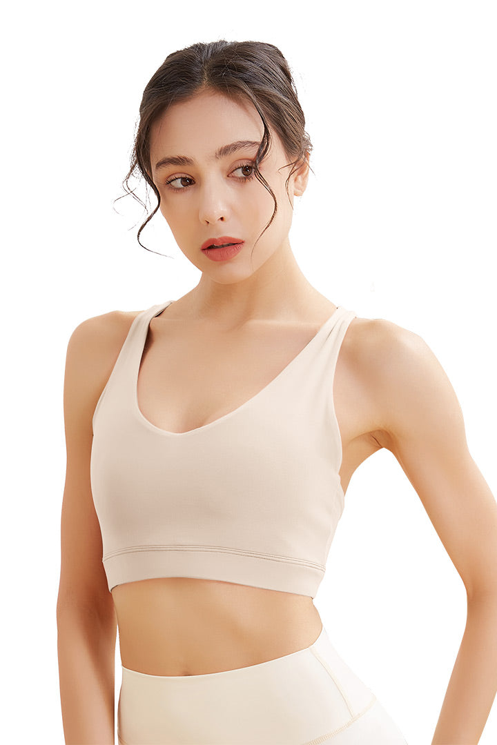 SALTUM Like A Cloud Longline sports bra Yoga top