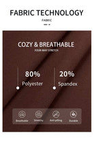 Fabric technology description with brown fabric swatch