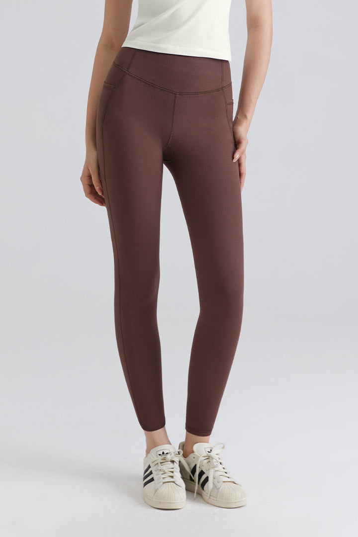 Saltum Women Brown yoga leggings 