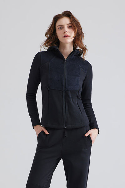 Sustainable Everyday - Long High-Neck Hooded Jacket