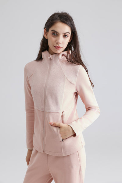 Sustainable Everyday - Long High-Neck Hooded Jacket