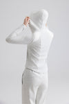 Sustainable Everyday - Long High-Neck Hooded Jacket
