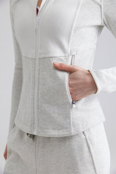 Sustainable Everyday - Long High-Neck Hooded Jacket