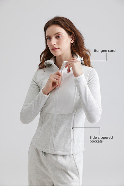 Sustainable Everyday - Long High-Neck Hooded Jacket