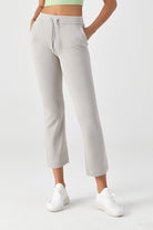 Wide Leg Sweat Pants Womens with Side Pockets