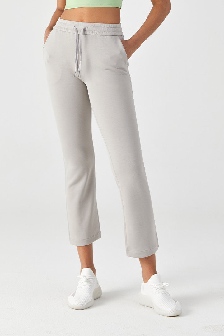 Wide Leg Sweat Pants Womens with Side Pockets