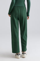 Saltum Green wide leg pants for running