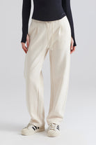 High Waist Sweatpants Wide Pleated Jogger 