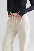  jogger pants with a plain Straight Leg Pants Drawstring Lounge Pants