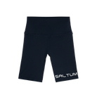 Black Women's High-Waist Compression Biker Shorts Gym Running Yoga Shorts 
