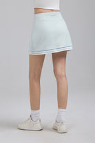 Light blue tennis skirt Contrast Trim Mini Skirt Lined Mini Skirt