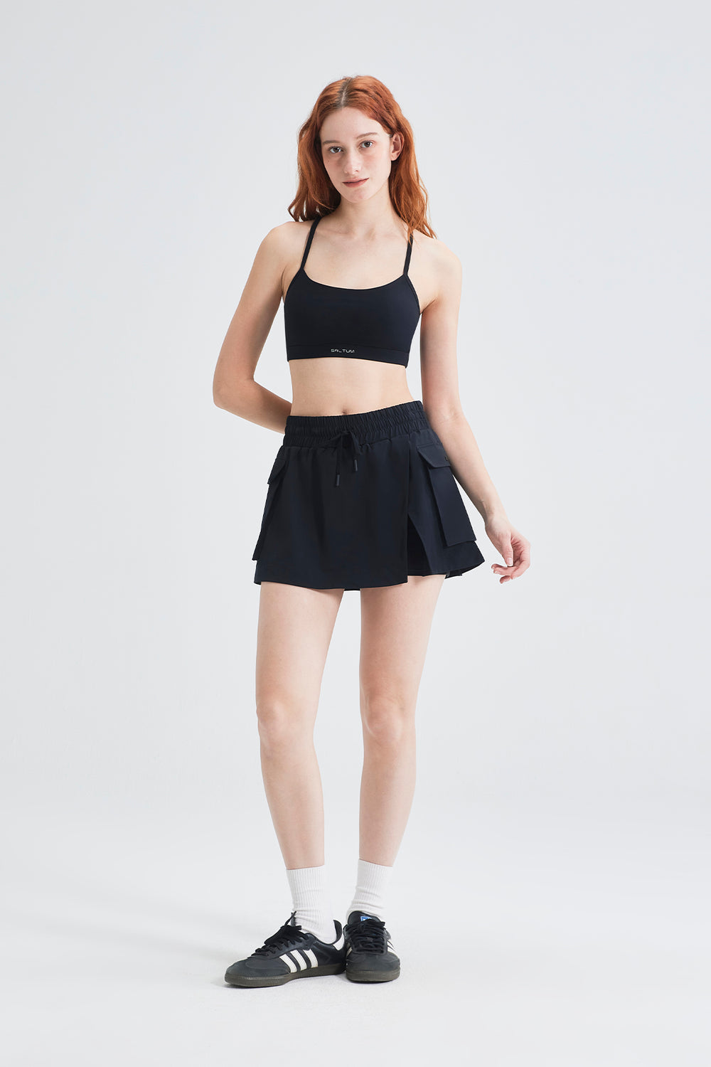 black active skort outfit for a cute hot girl walk