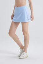 SALTUM Contrast Side Stripe Slit Skirt pale-dogwood