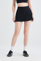 SALTUM Contrast Side Stripe Slit Skirt airline-blue