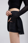 Saltum - Sheer Mesh Pleated Skirt