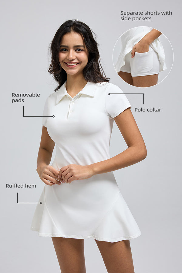 Saltum - FlexEase™ 2.0 Short Sleeve Tennis Dress - SALTUM